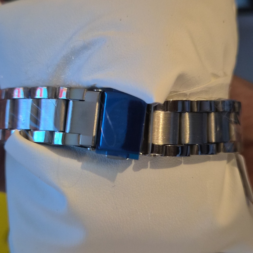 Silver and Pink Rectangular Watch NWT - image 2